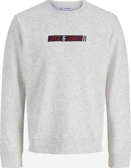 Jack & Jones Collegegenser Jjmunk Sweat Crew Neck Hvit