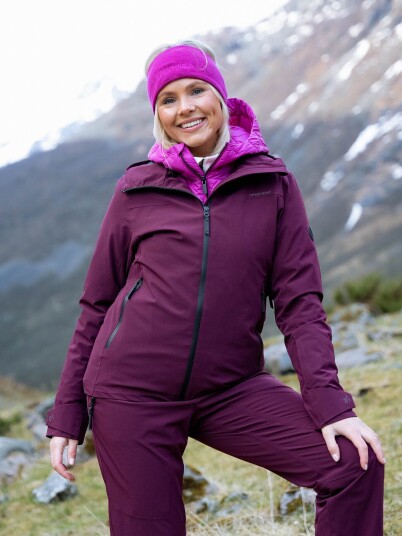 Twentyfour Aurora 2 Lags Skalljakke Burgunder 46