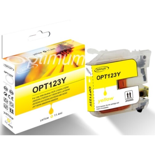 Optimum Blekkpatron - gul 600 sider OPT123Y