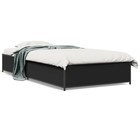  Sengeramme svart 90x200 cm konstruert tre og metall 8721012986374