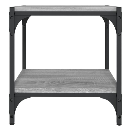 vidaXL TV-benk grå sonoma 40x33x41 cm konstruert tre og stål