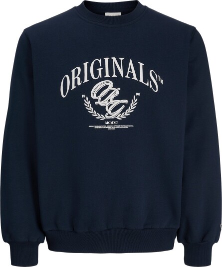 Jack & Jones Jorfrederiksberg Front Sweat Crew Neck SKY CAPTAIN L