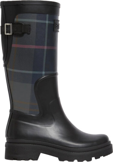 Barbour Women"s Dena Tall Well Black/shadow Tartan 38 Barbour Women"s Dena Tall Well Black/shadow Tartan 38