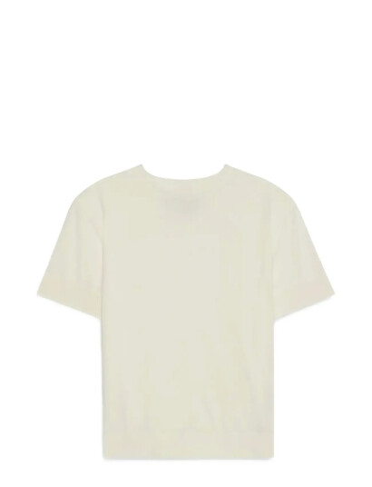 Calvin Klein Ss Silk Cotton Crew Tee Cream XS Calvin Klein Ss Silk Cotton Crew Tee Cream XS