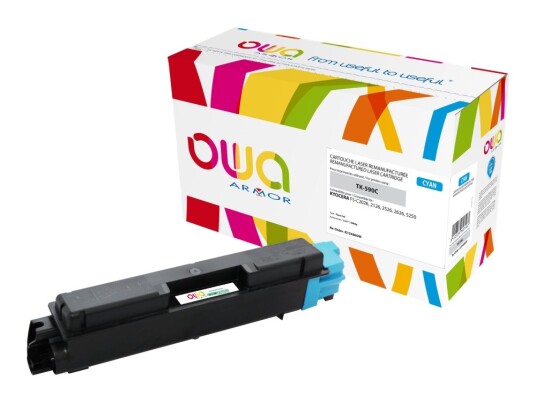 Owa Toner Kompatibel Med Kyocera Tk-590C 5000 S. Cyan