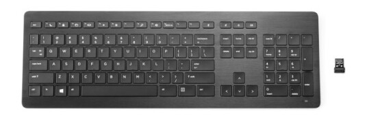 Hp 918603-051, Full-Size (100%), Rf Kabel-Fri, Membrannøkkelbryter, Azerty, Sort