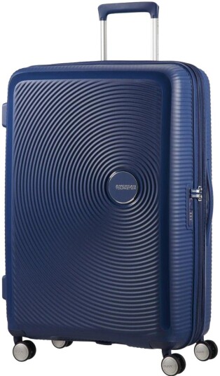 American Tourister Soundbox ekspanderende stor koffert 77 cm Midnattsblå
