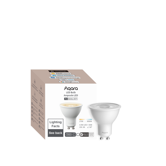 Aqara LED Bulb T2 GU10 Dimbare LED-pære med Fargejustering