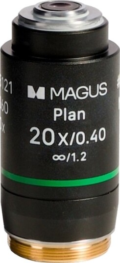 Magus 20Pl60v Plan 20Х/0,40 ∞/1,2 H60 Mm Objektiv Magus 20Pl60v Plan 20Х/0,40 ∞/1,2 H60 Mm Objektiv