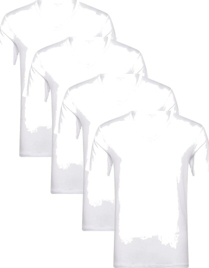 URBAN QUEST | 4 Pack Men Bamboo V Neck Undershirt | S