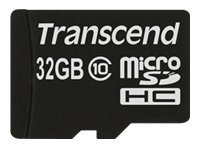 Transcend Premium - Flashminnekort - 32 Gb - Class 10 - 200X - Microsdhc Transcend Premium - Flashminnekort - 32 Gb - Class 10 - 200X - Microsdhc