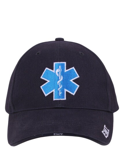 Rothco Deluxe Baseball Cap - 'Star of Life' Svart Svart Rothco Deluxe Baseball Cap - 'Star of Life' Svart Svart