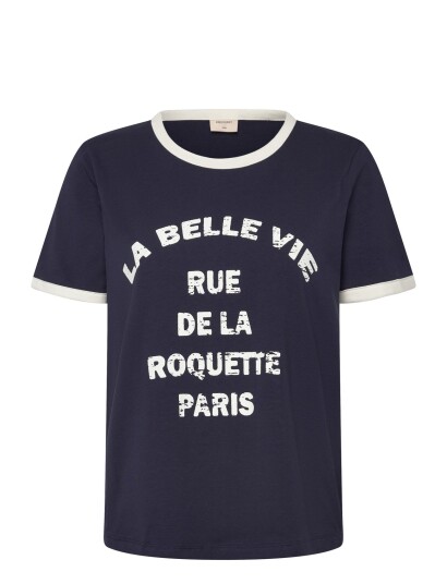 FREE/QUENT Fqfenjal Tee Navy S