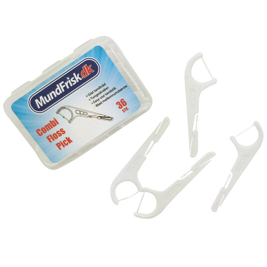 MundFrisk Combi Floss Pick - Floss pick med gap børste MundFrisk Combi Floss Pick - Floss pick med gap børste