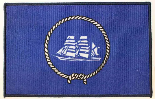 CAL Dørmatte   Seilskute motiv   Blå   45x70mm