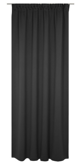 Erwin M. Lystett gardin Granat Multibånd; 142x175 cm (BxH); Svart