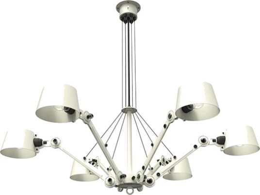 Tonone Bolt Taklampe 6 armet Lyn Hvit