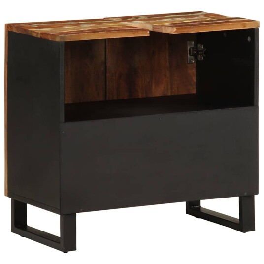 vidaXL Servantskap 62x33x58 cm gjenvunnet heltre og konstruert tre