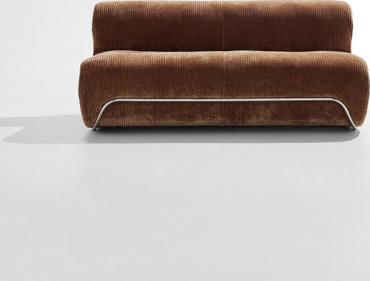 Jotex 2seters Sofa Jern/Kryssfiner/Polyester/Polyeterskum Mokkabrun kordfløyel Archie 2109272010