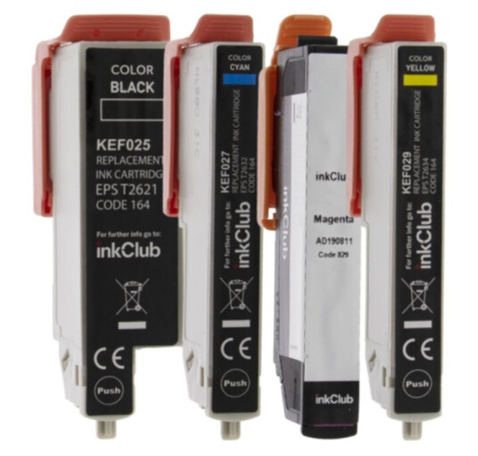 inkClub KEF02-4 Multipakning blekkpatroner, erstatter Epson 26XL BK/C/M/Y