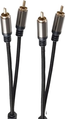 Shiverpeaks Bs20-41255 2 X Rca Hankjønn 2 X Rca Hankjønn 2,5 M Sort