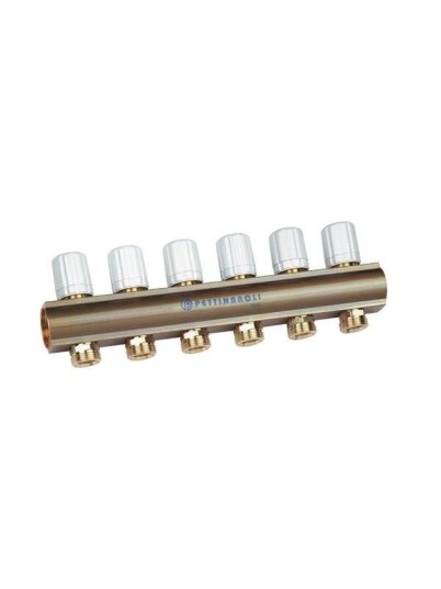 Pettinaroli 7035TEM 008 04 Linear Manifold 1x3/4/18 Return 4 Outlets