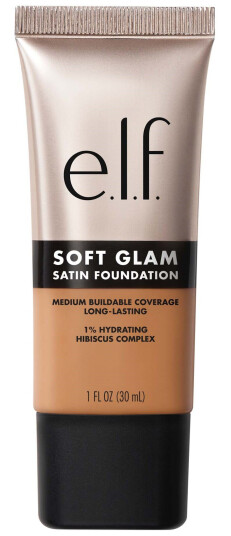 E.l.f. Soft Glam Satin Foundation 43 Tan Cool - Lett, Pustende Finish