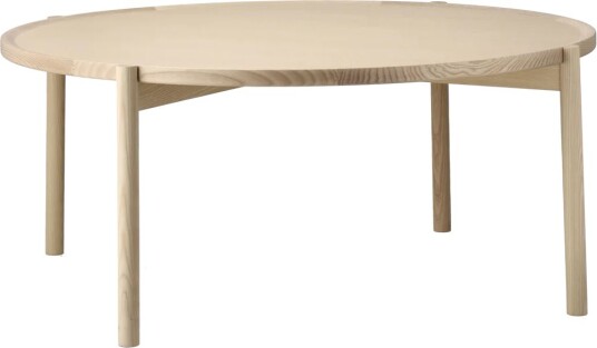 Gärsnäs Elna sofabord Ask-white-Ø90 cm