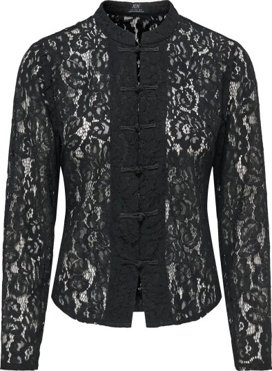 JDY Jdynila L/S Lace Top Wvn Exp BLACK XS