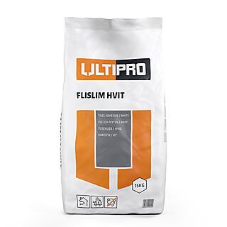 Ultipro flislim hvit 15 kg