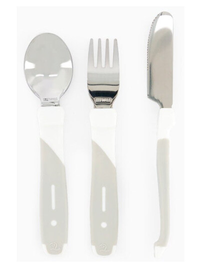 Twistshake Learn Cutlery Stainless Steel 12+m White Twistshake Learn Cutlery Stainless Steel 12+m White