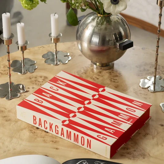 Printworks Backgammon Art of Red/Cream Printworks Backgammon Art of Red/Cream