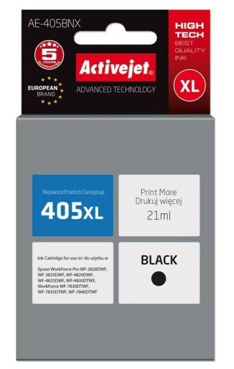 Original blekkpatron Activejet AE-405BNX Sort Original blekkpatron Activejet AE-405BNX Sort