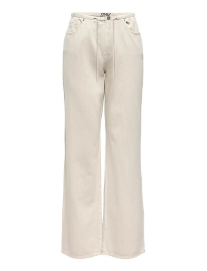ONLY Onlsilla Lw Sporty Str Pant Cc Pnt   Cream   XS x 32