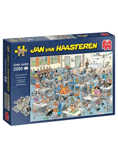 Jumbo Jan Van Haasteren Jigsaw Puzzle The Cat Show 2000 Pcs. Gulv