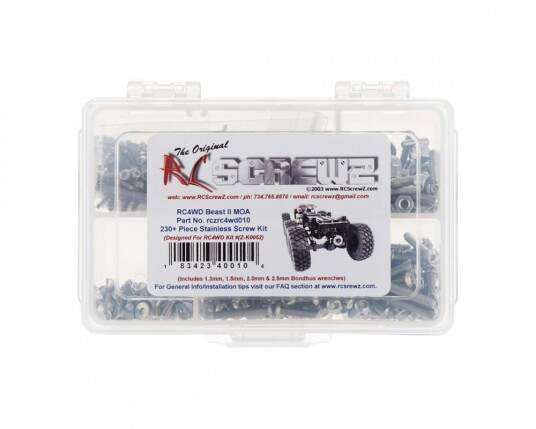 RC Screwz 010 RC4WD Beast II 6x6 Stainless Screw Kit RC Screwz 010 RC4WD Beast II 6x6 Stainless Screw Kit