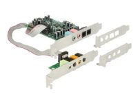 Delock - Lydkort - 24-bit - 192 kHz - 92 dB SNR - 7.1 - PCIe - CM8828+CM9882A