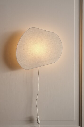 Jotex ELVIE vegglampe Naturlig hvit 2212507010 Jotex ELVIE vegglampe Naturlig hvit 2212507010
