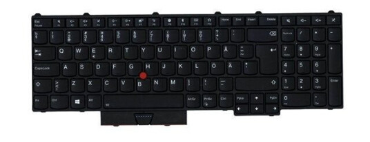 Lenovo - notebook replacement keyboard - with Trackpoint UltraNav - Finnish / Swedish - black - Brbart tastatur - til utskifting - Finsk - Svart