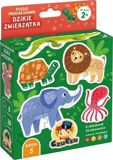 CzuCzu Progressivt Puslespill 2+ År Ville Dyr CzuCzu Progressivt Puslespill 2+ År Ville Dyr