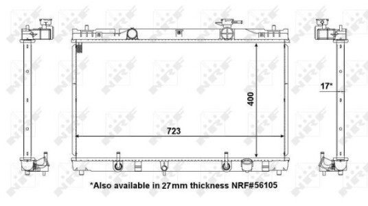 Radiator NRF 53587