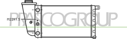PRASCO AB017R002 Radiator motorkjøling