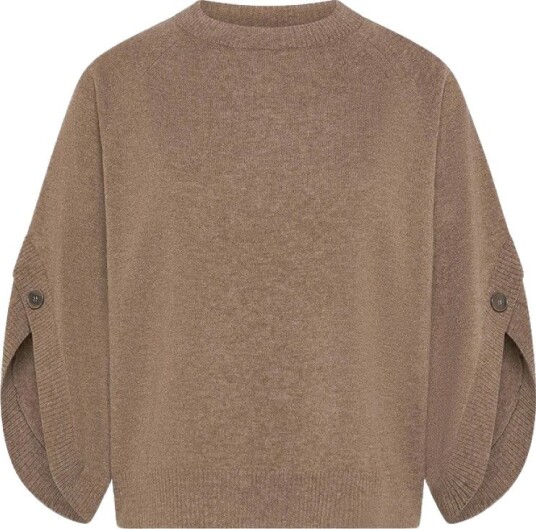 Seventy, Dame, Strikkevarer, Brun, S,