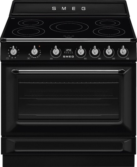 Smeg Victoria 90 cm Induksjonskomfyr Svart Smeg Victoria 90 cm Induksjonskomfyr Svart