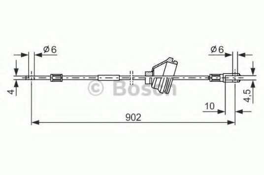 Bremsewire BOSCH 1 987 477 349