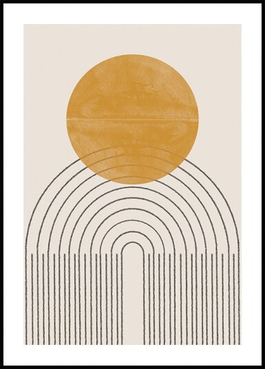The Miuus Studio Arc and Sunburst Plakat Plakat / 50x70cm 