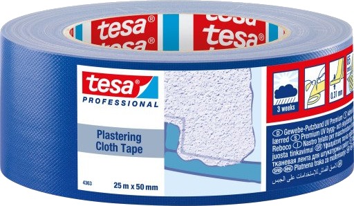 Tesa Beskyttelsestape For Malerarbeid 4363 Blå 25m x 50mm
