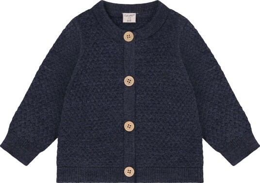 CeLaVi Strikket Cardigan Merinoull Ombre Blue Melange 80