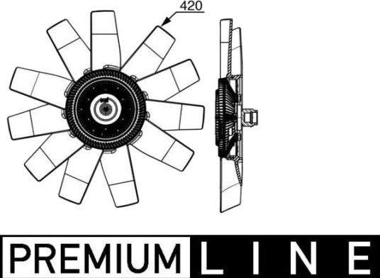 MAHLE CFF 530 000P Kjølevifte MAHLE CFF 530 000P Kjølevifte