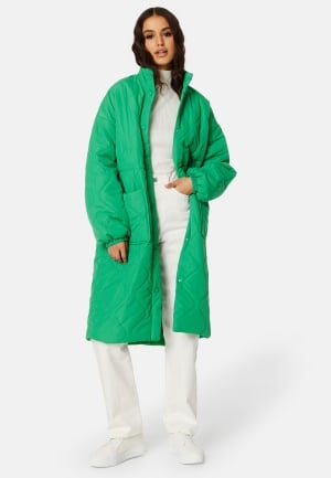 Happy Holly Alma Quilted Coat Green 32/34 Happy Holly Alma Quilted Coat Green 32/34
